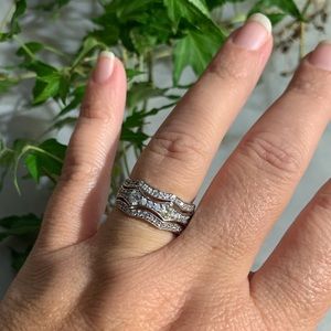 Sterling Silver and Cubic Zirconium Ring